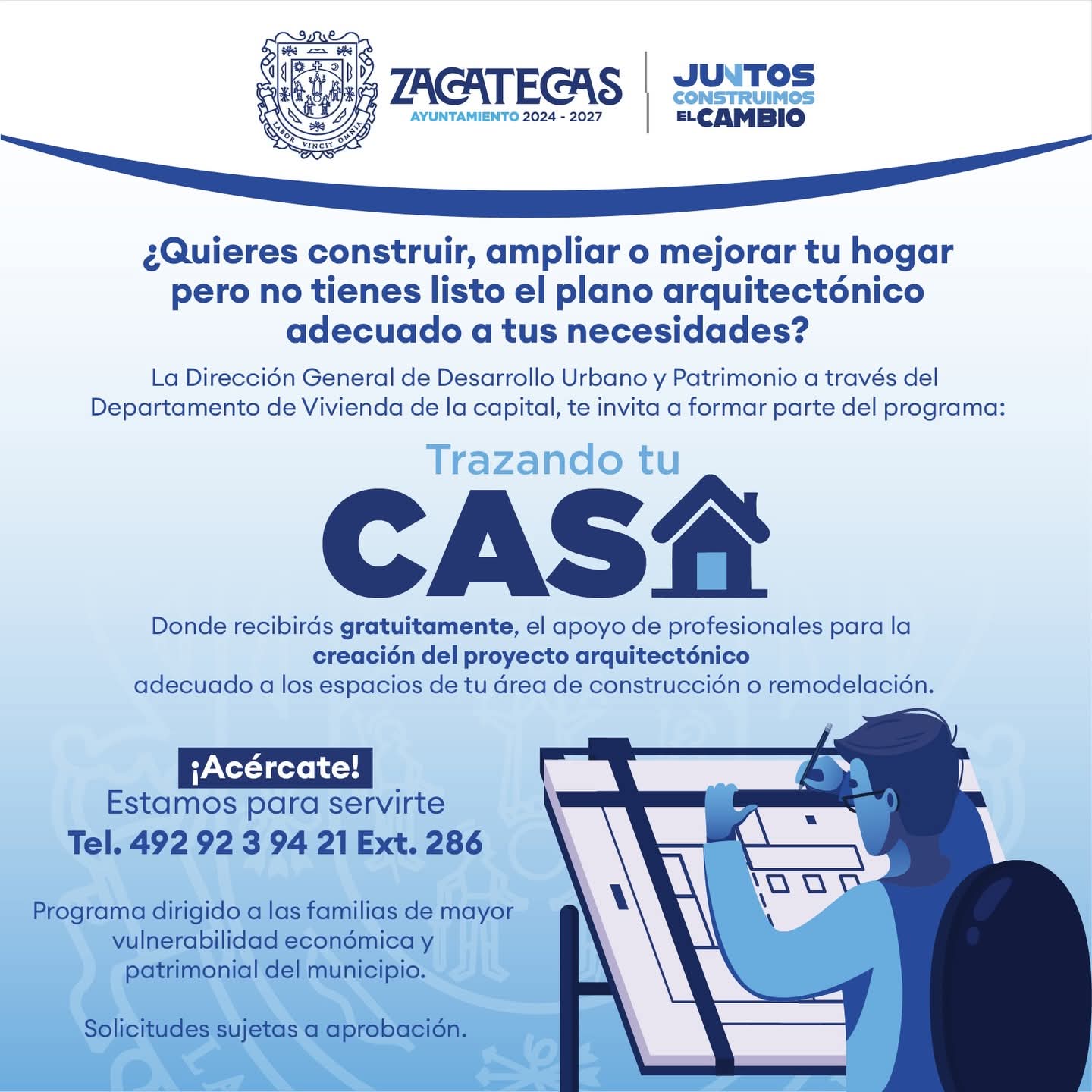 LANZA AYUNTAMIENTO DE ZACATECAS PROGRAMA DE APOYO PARA VIVIENDAS