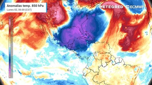 IMPACTARÁN FRENTE FRÍO 32 Y SU MASA DE AIRE ÁRTICO A MÉXICO: LLUVIAS, "NORTE" SEVERO Y DESCENSO DE TEMPERATURAS